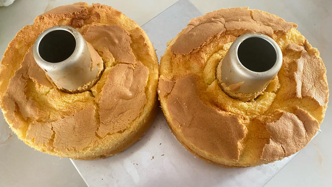 7寸中空戚风蛋糕