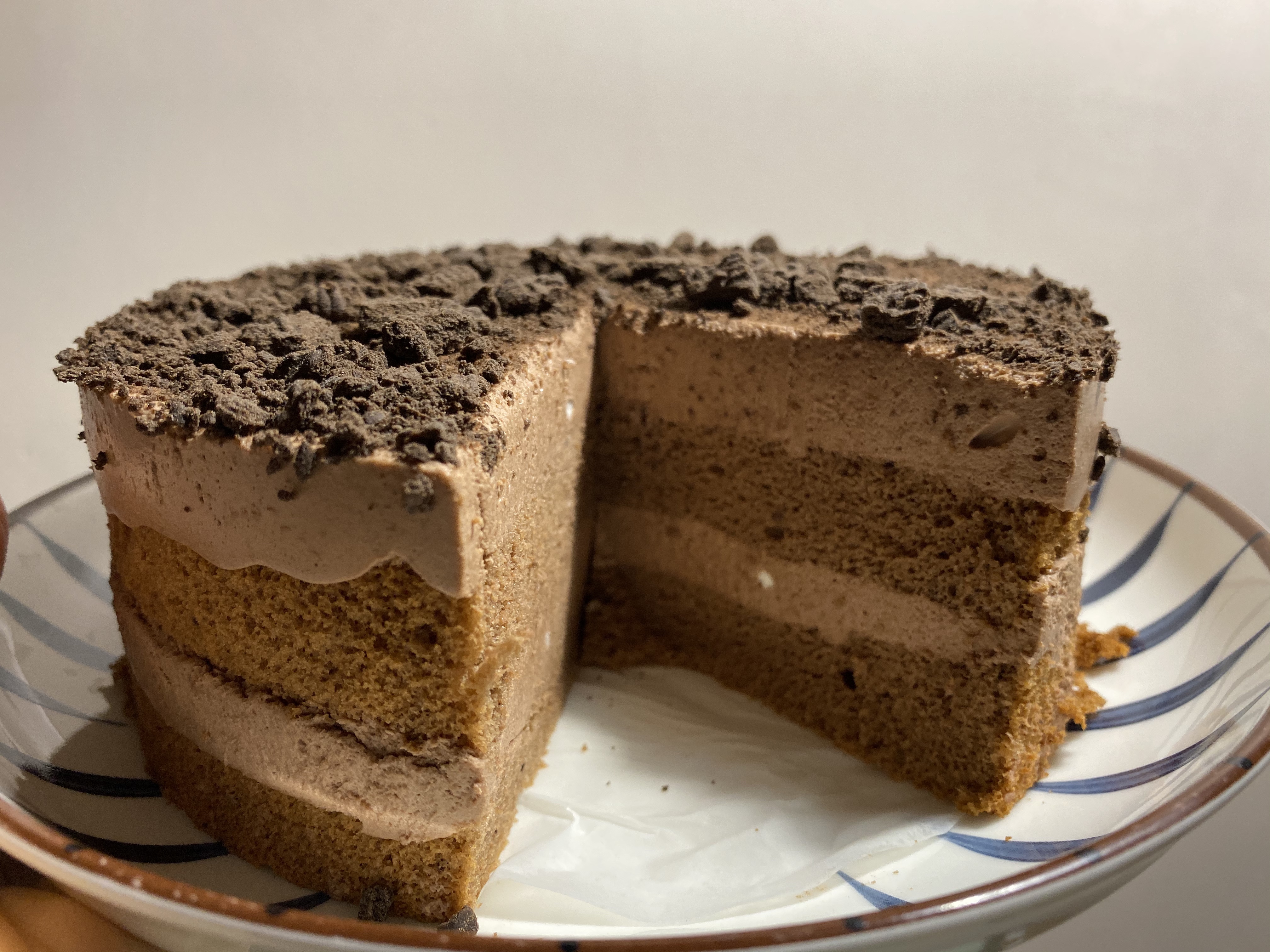 巧克力慕斯蛋糕（混合了部分提拉米苏的做法）的做法 步骤11