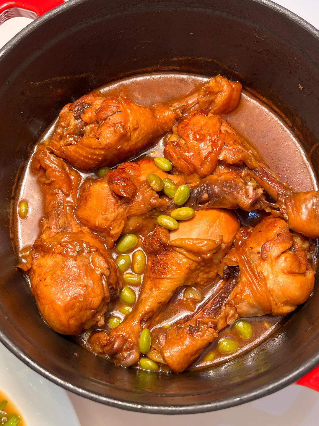 毛豆烧鸡腿