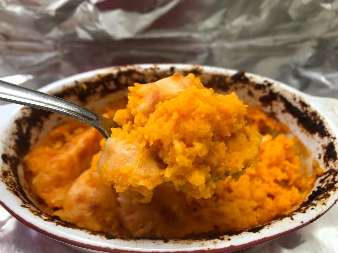 健康无油芝士焗红薯