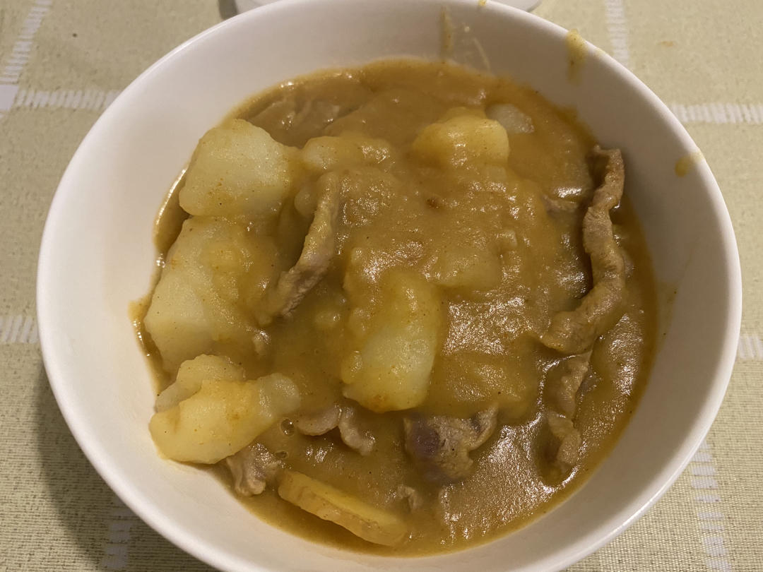 铁棍山药咖喱牛肉饭