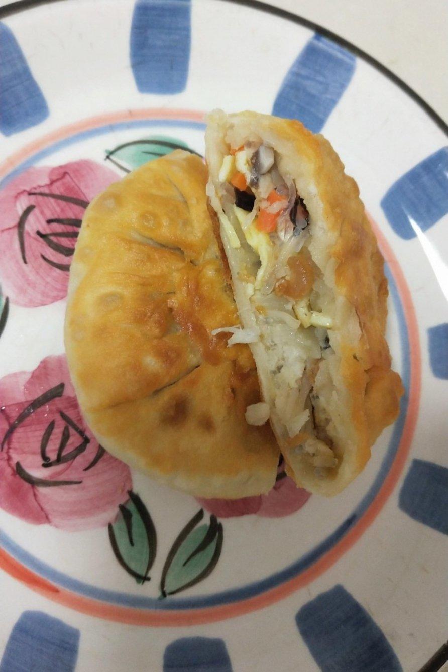 烫面素馅饼