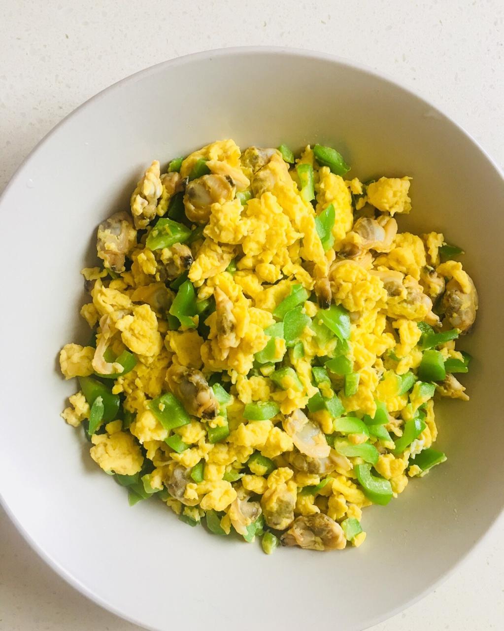 鲜蚬子肉嫩炒鸡蛋