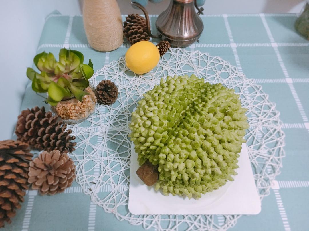 以假乱真裱花榴莲蛋糕