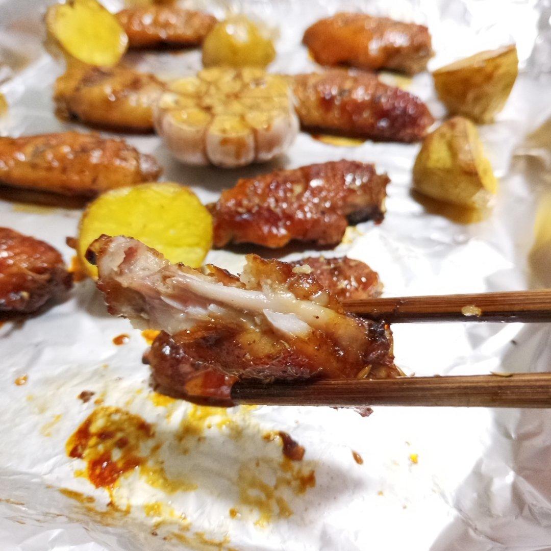 蜜汁鸡翅✨鲜嫩多汁の烤箱菜