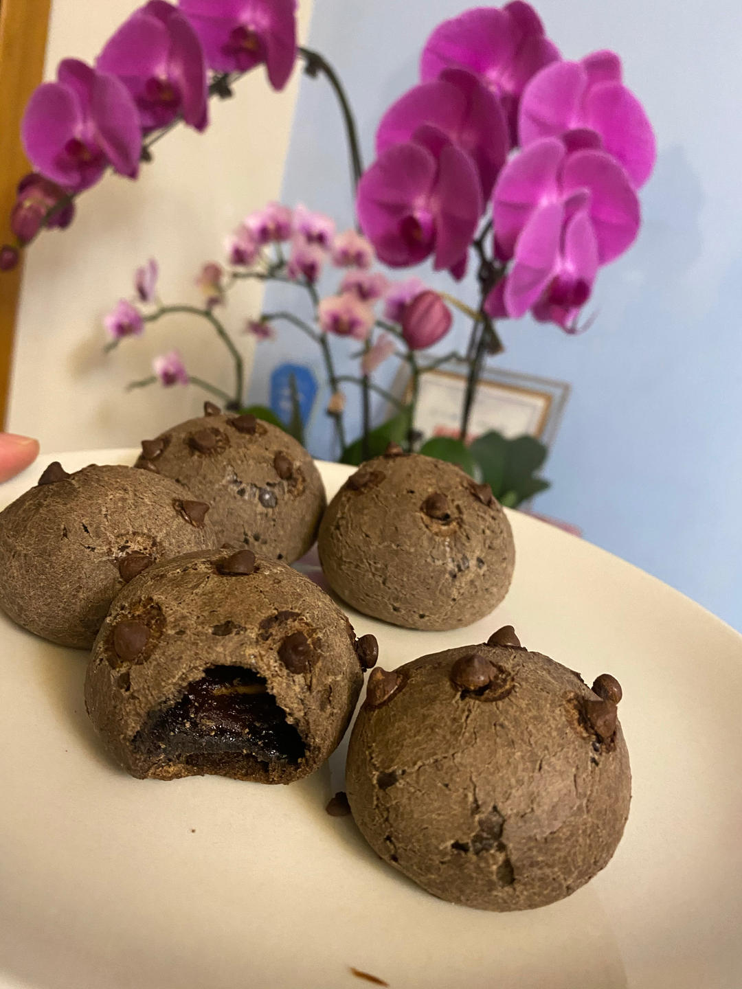 【 可可巧克力麻薯包 】