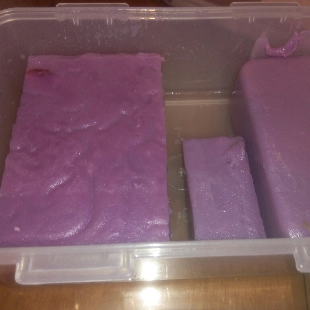 美味的紫薯凉糕