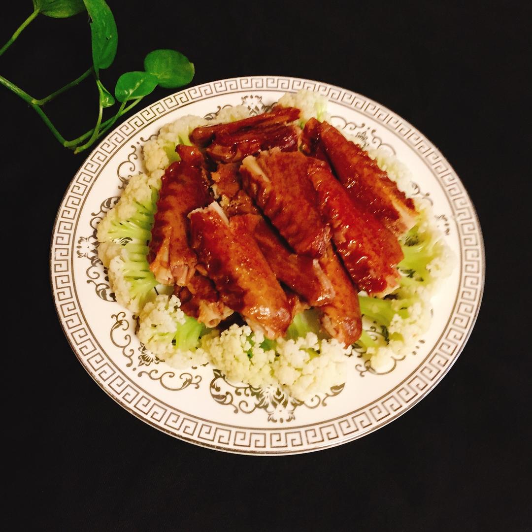 晚餐2017年11月12日        菜花烩鹅翅, #晚餐2017年11月12日##创造