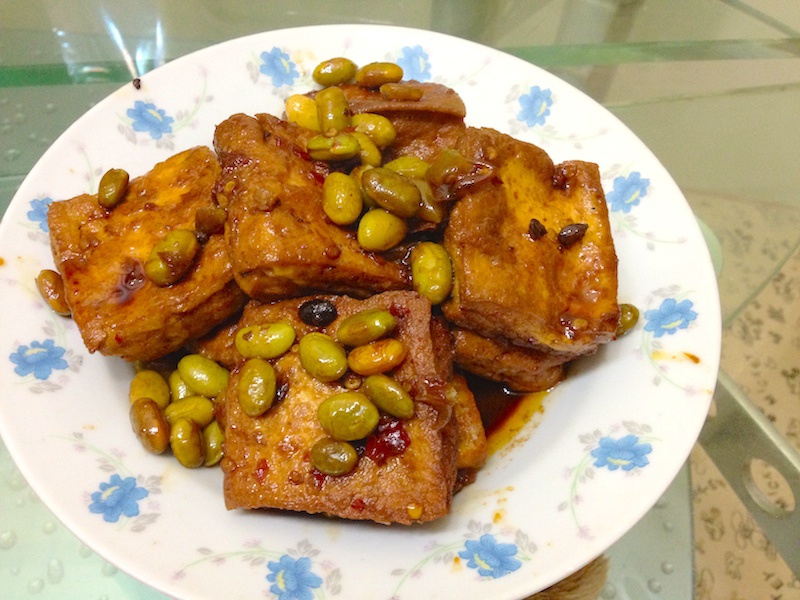 毛豆臭豆腐