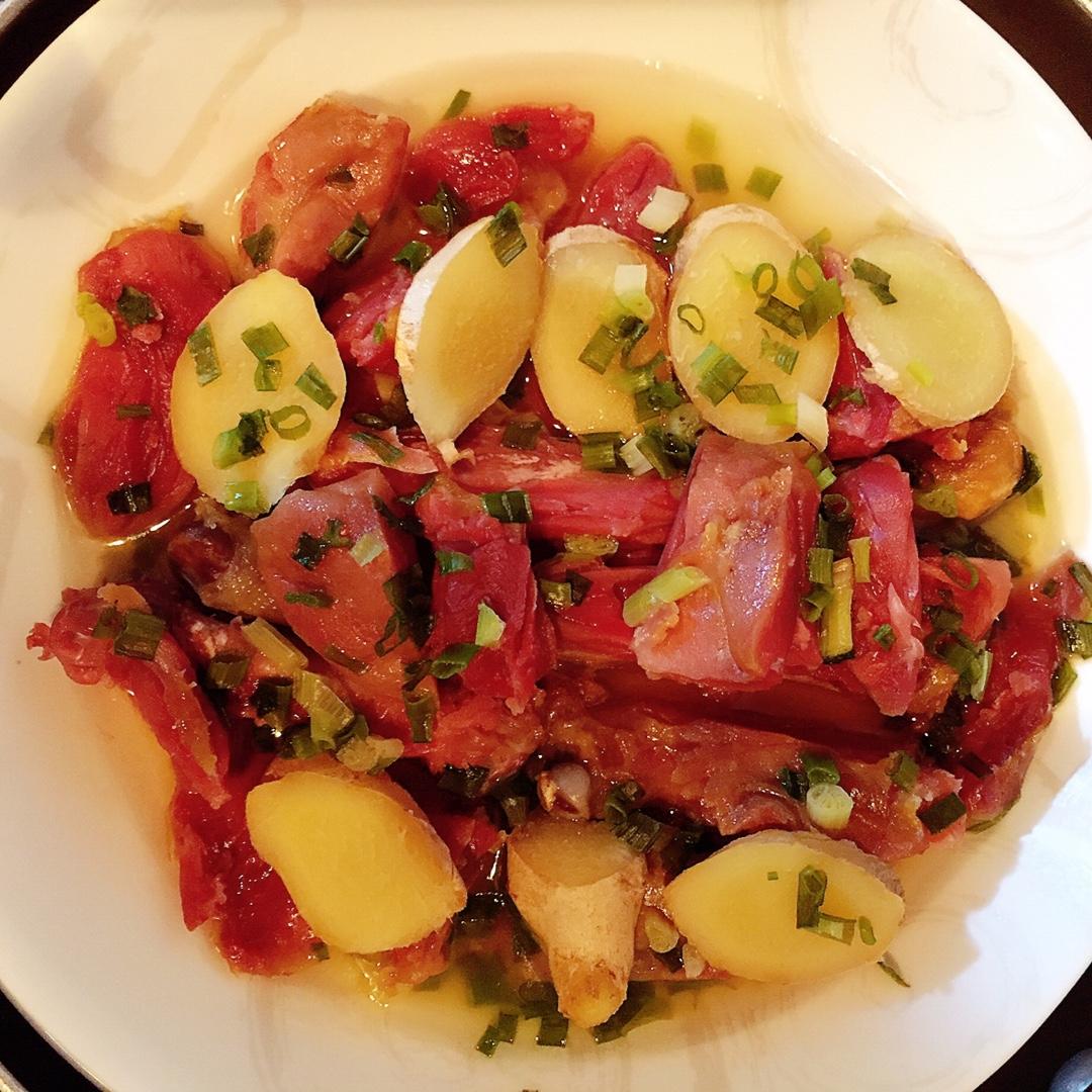 qrsunny做的清蒸腊鸡腿