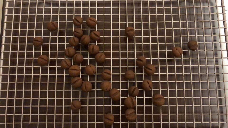 好吃好挤不消花纹又酥的掉渣的无蛋咖啡曲奇