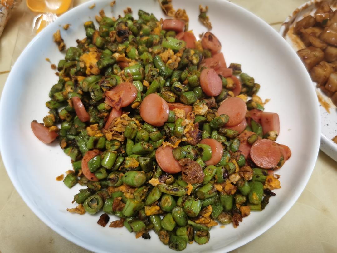 豆角炒蛋超级下饭菜，不好吃算我输