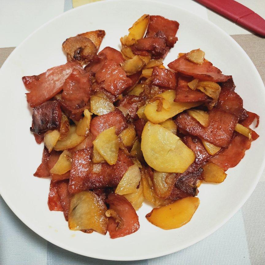 刘亦菲最美做的好吃到多吃一碗饭的〔孜然培根土豆片