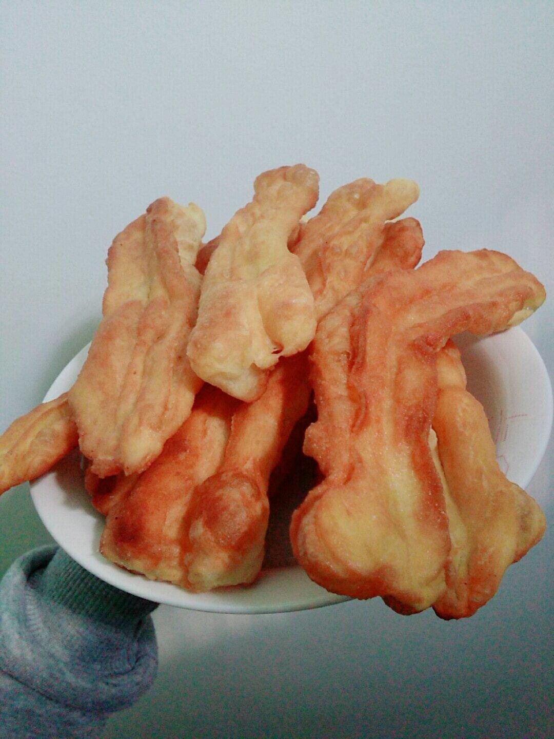 自制无泡打粉油条