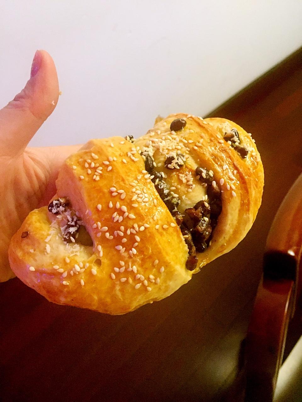 蜜红豆手撕包~天然酵种(波兰种)