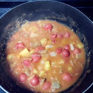 快手番茄土豆炖牛肉（铸铁锅版）的做法 步骤8