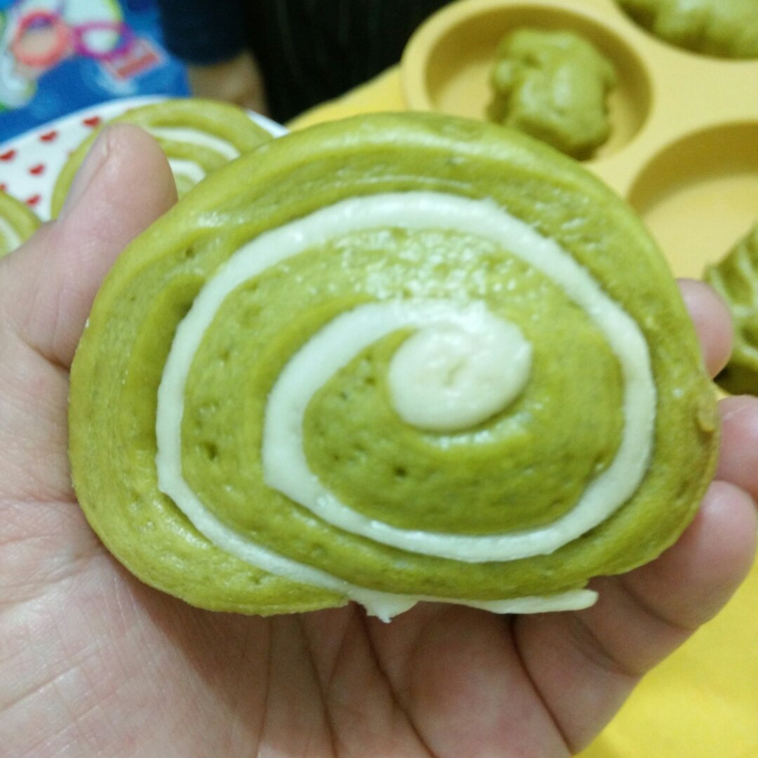 紫薯、南瓜螺旋馒头