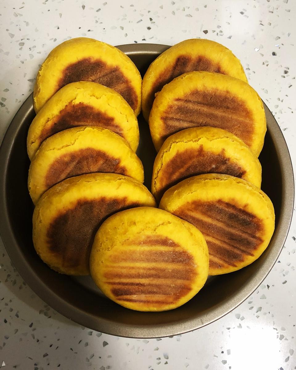 堂妈小厨——发面南瓜饼