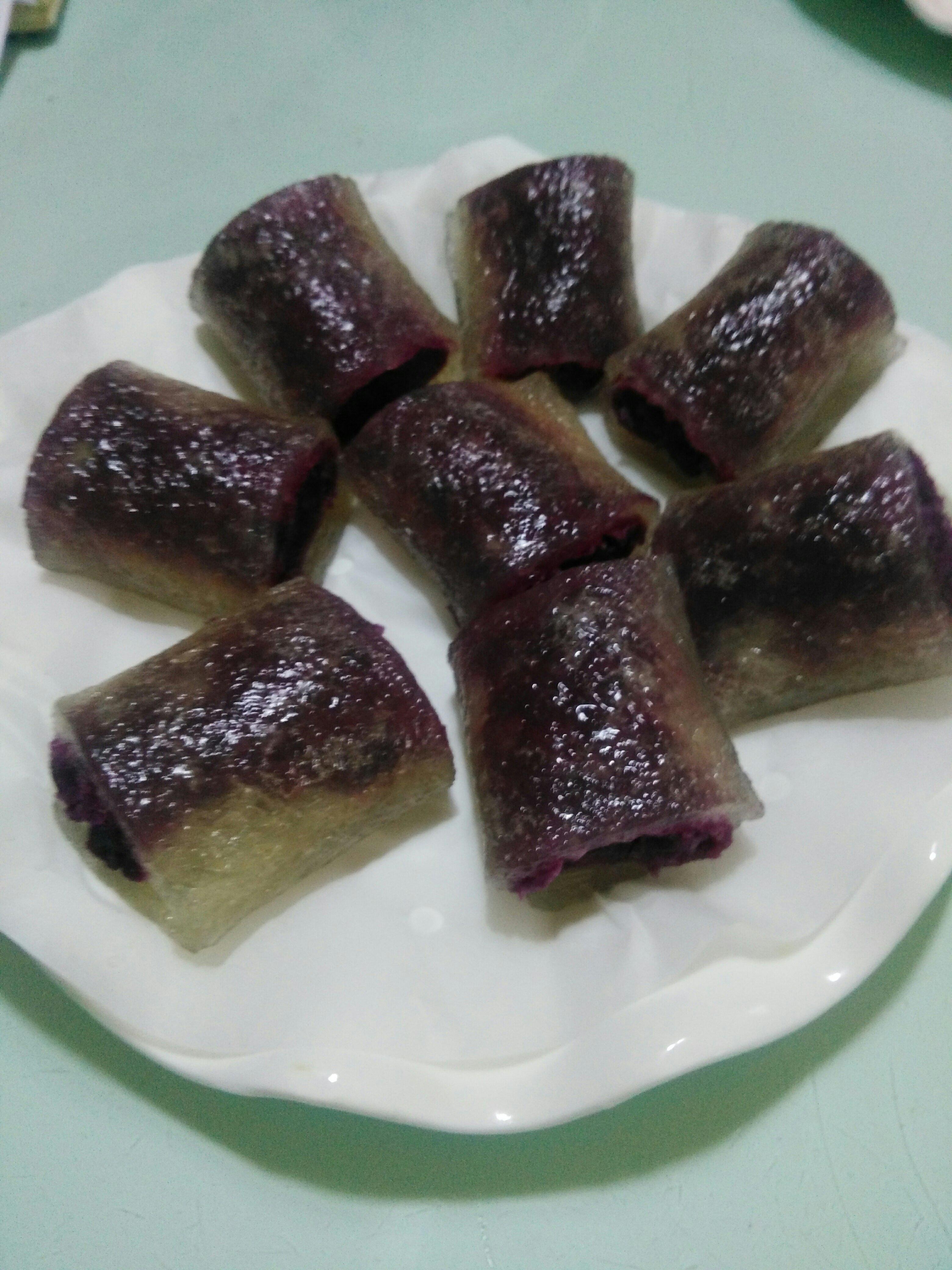 西米露紫薯糕的做法 步骤9