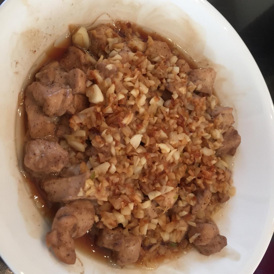蒜蓉蒸鸡胸（鸡腿）