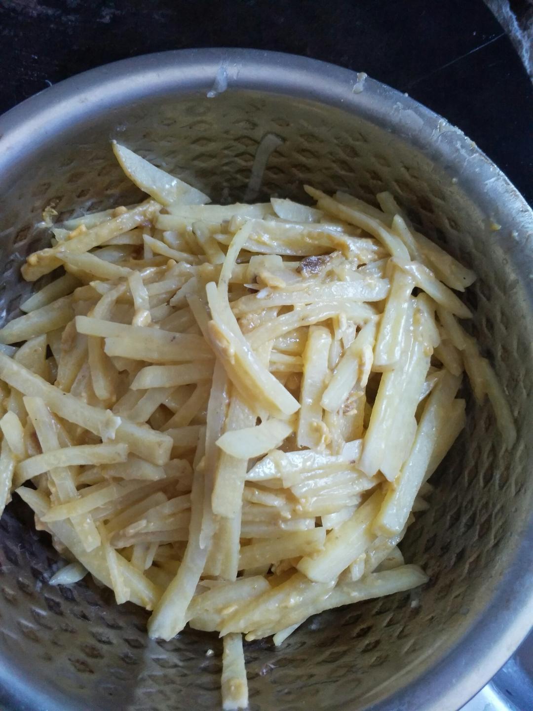 咸鸭蛋黄土豆丝