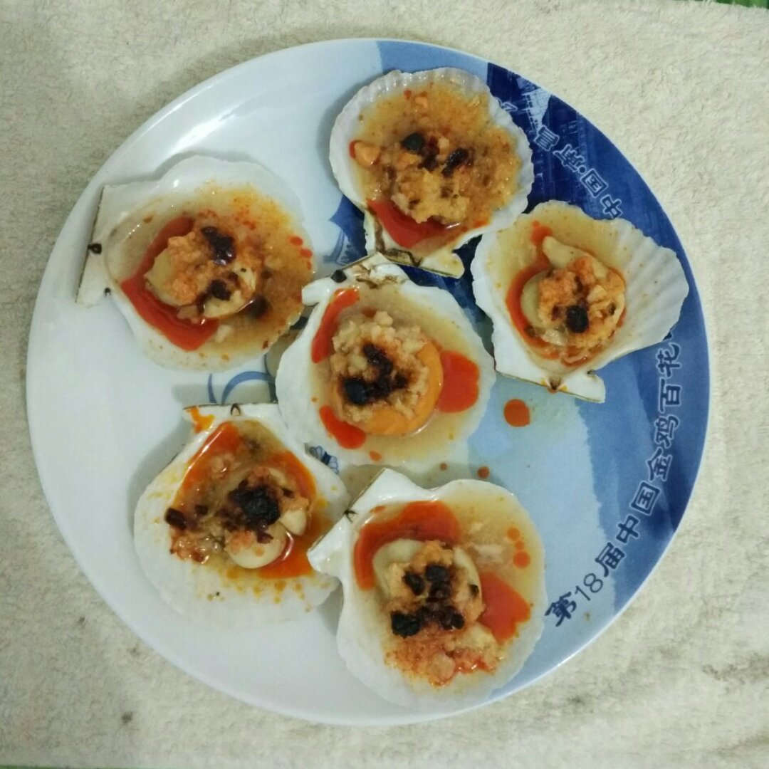 蒜蓉粉丝蒸扇贝