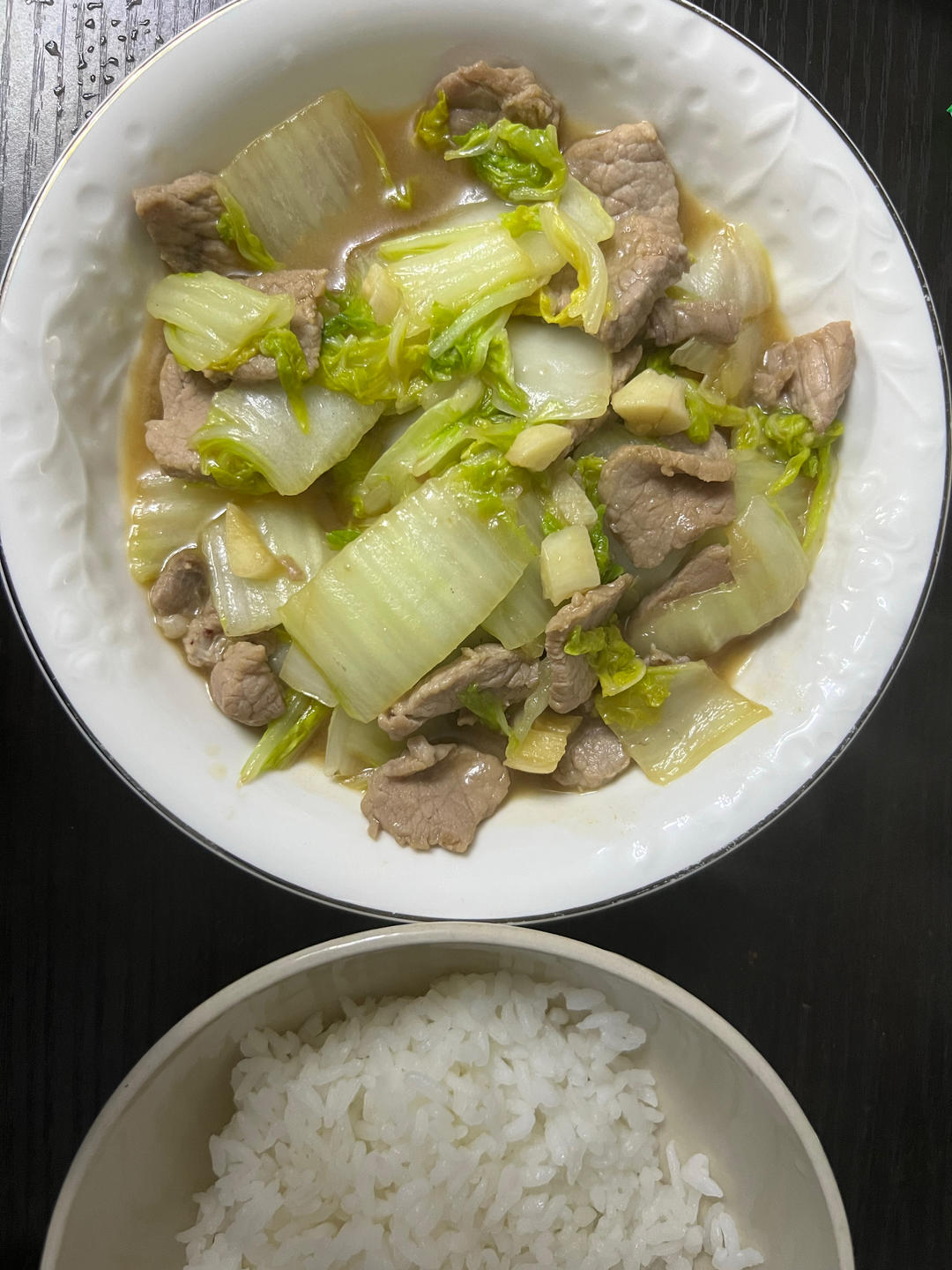 肉炒大白菜