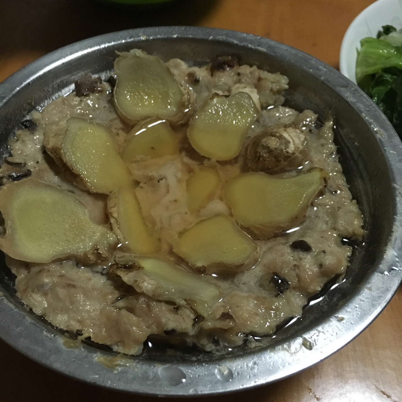 超简单粤菜——弹牙咸蛋蒸肉饼（纯瘦肉版）