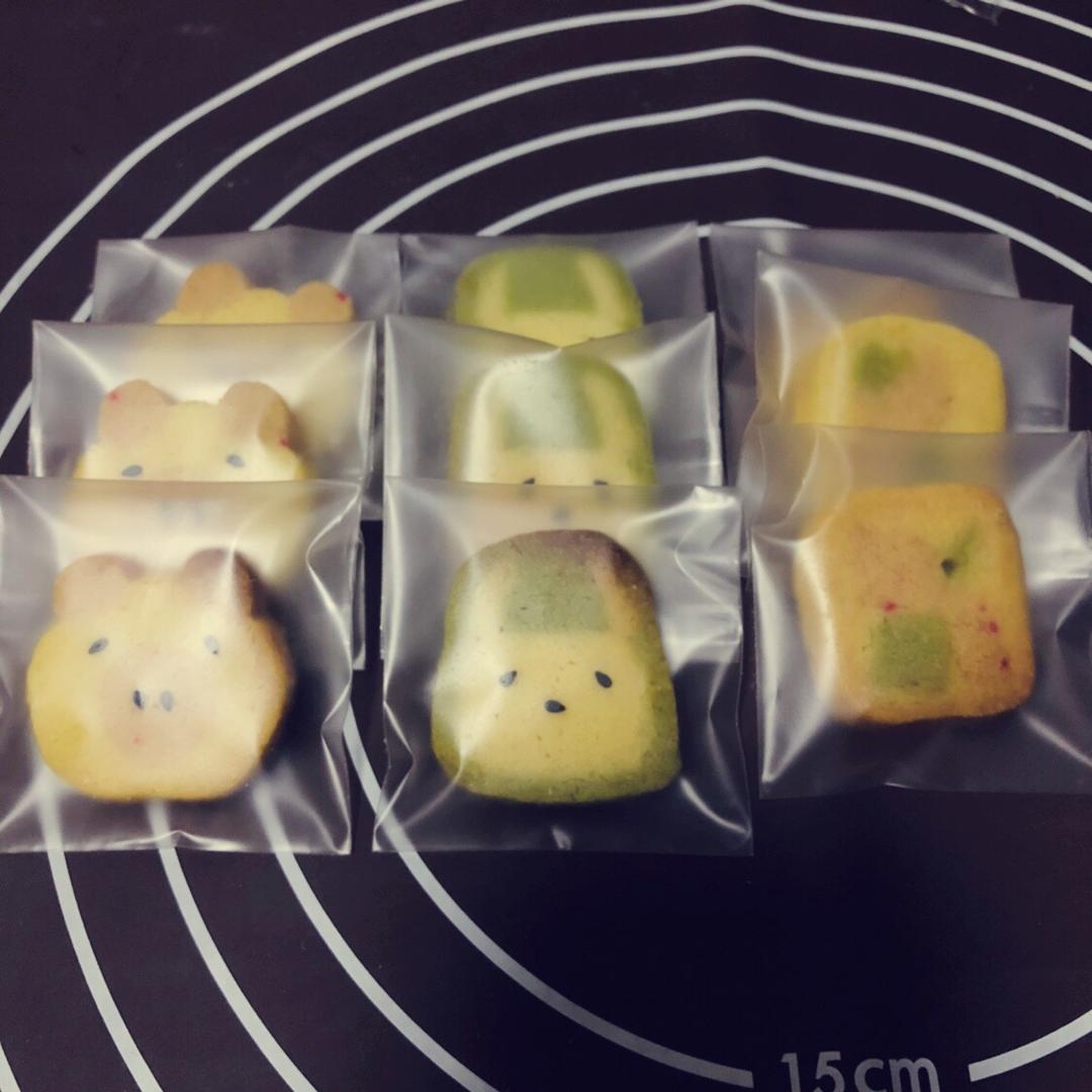 抹茶兔兔曲奇（比熊猫简单！超详细实物图+超良心手绘图）