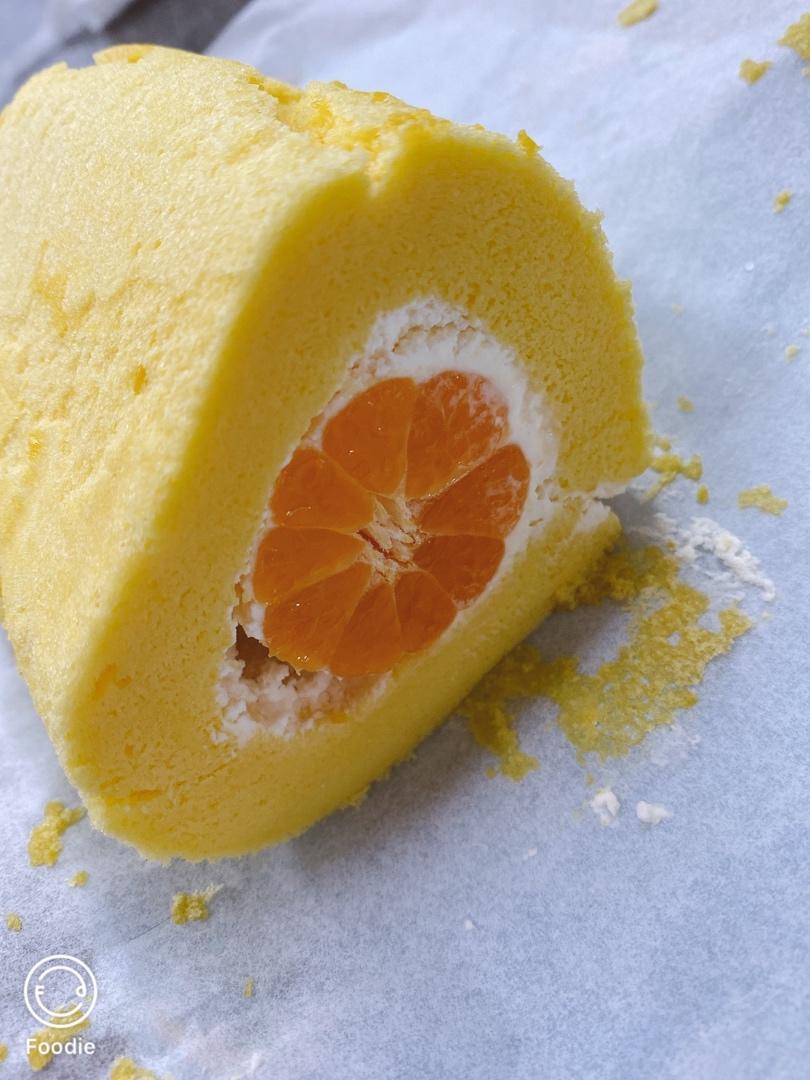 甜蜜蜜桔子蛋糕卷