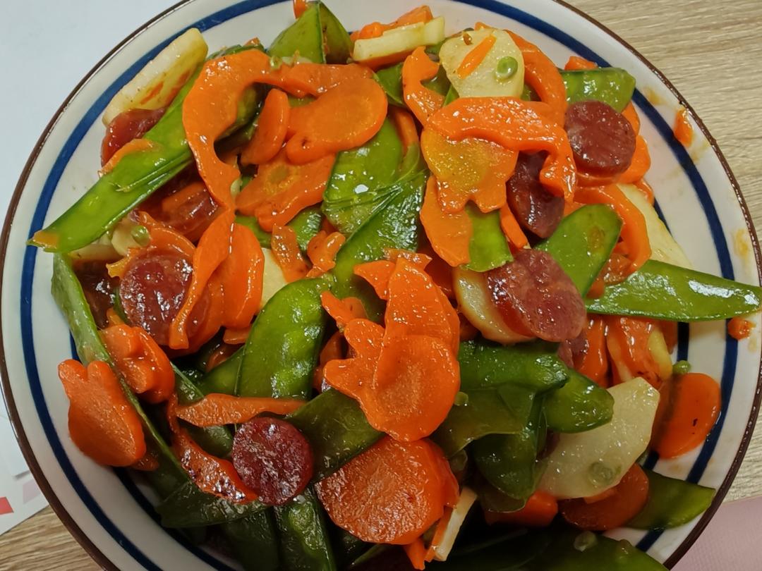 荷兰豆炒山药