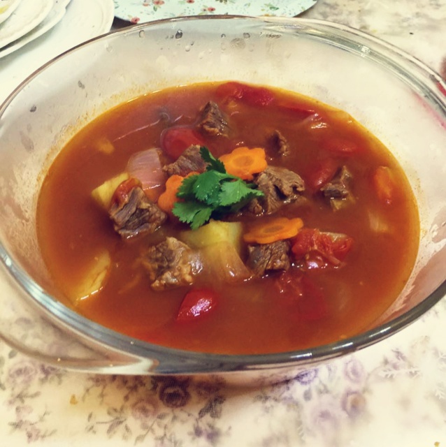 番茄牛腩(这样做牛肉不会老哦）