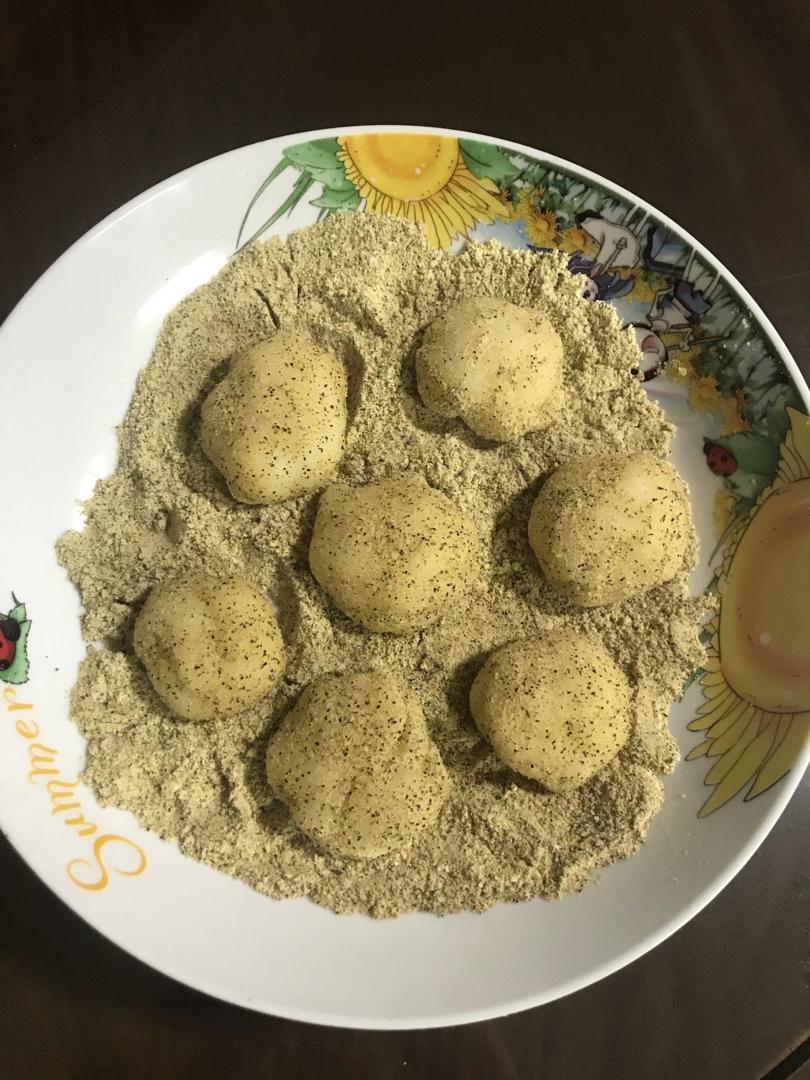 超简单糯米小糍粑团子