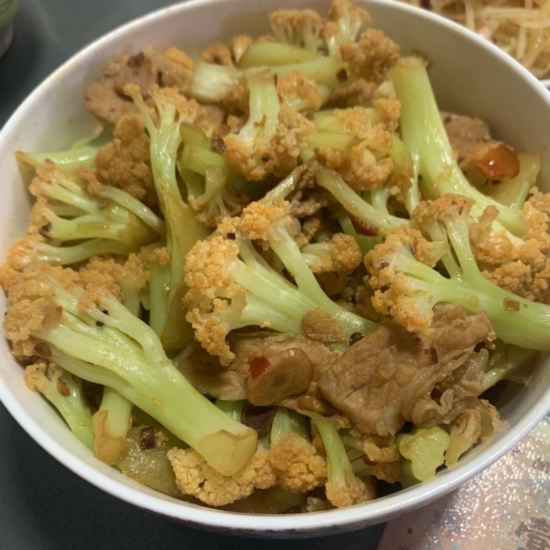 干锅有机花菜（家常法）