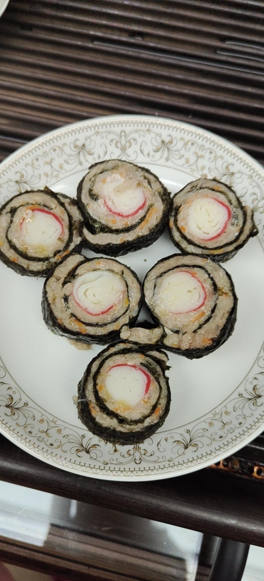 广式蟹柳紫菜卷