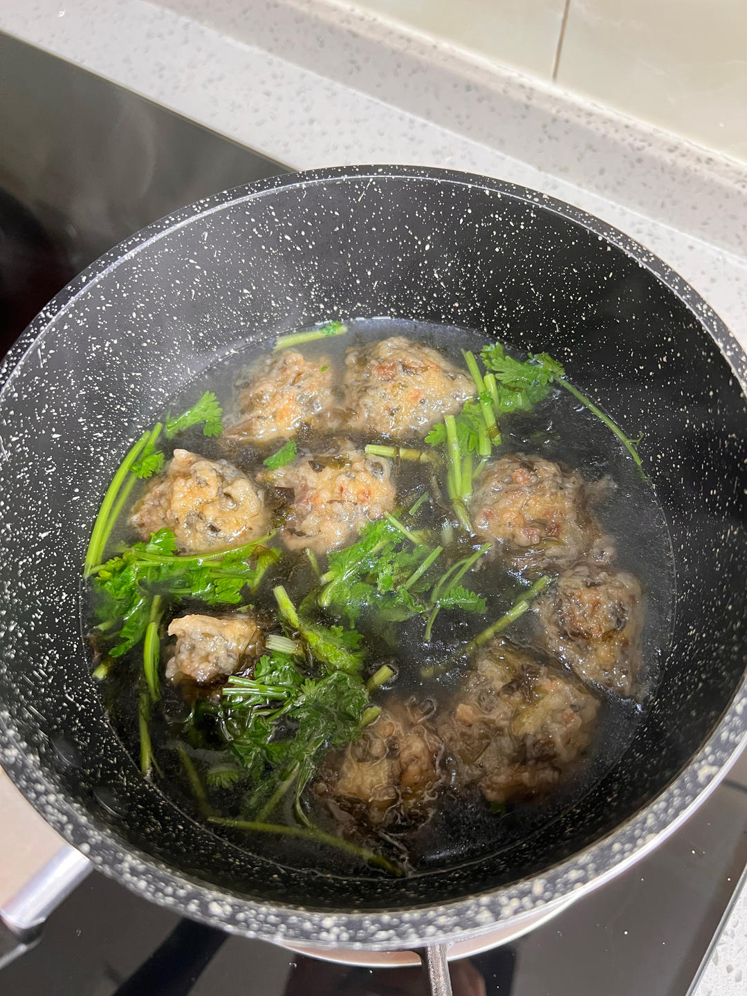 👩‍🍳老妈最拿手的素丸子🍡汤🥣