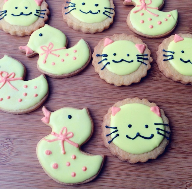 漂亮的youyou做的可爱小黄鸭糖霜饼干