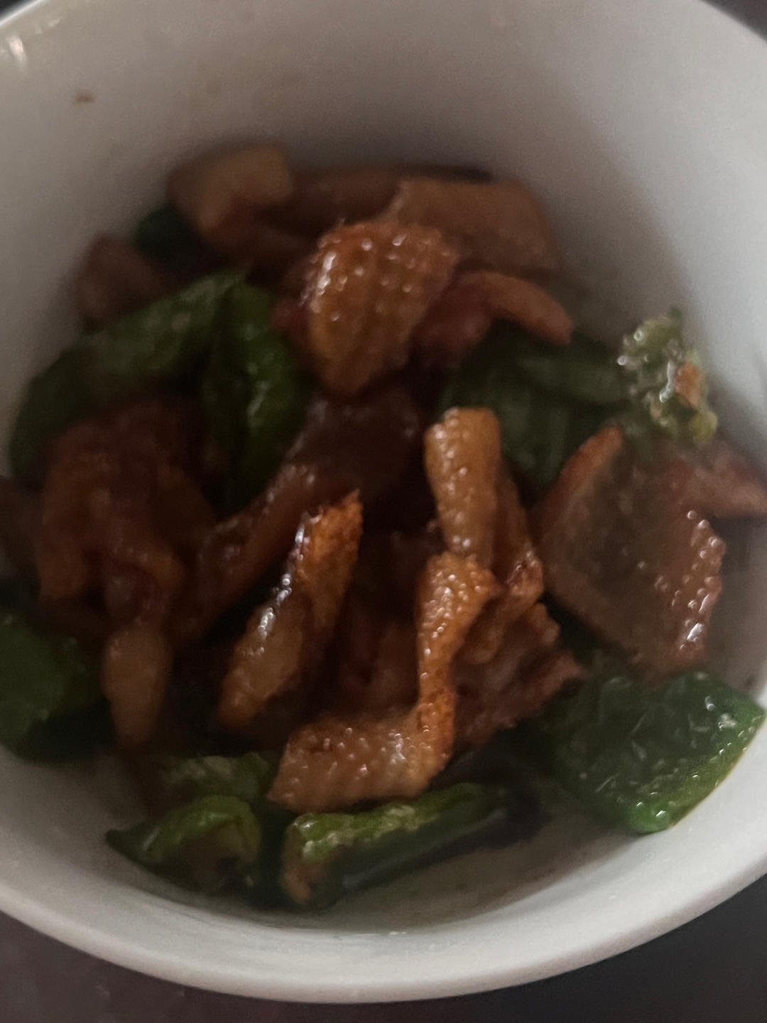 辣椒炒鸡皮
