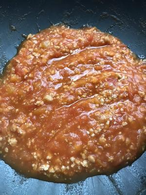 简单版番茄肉酱面的做法 步骤4