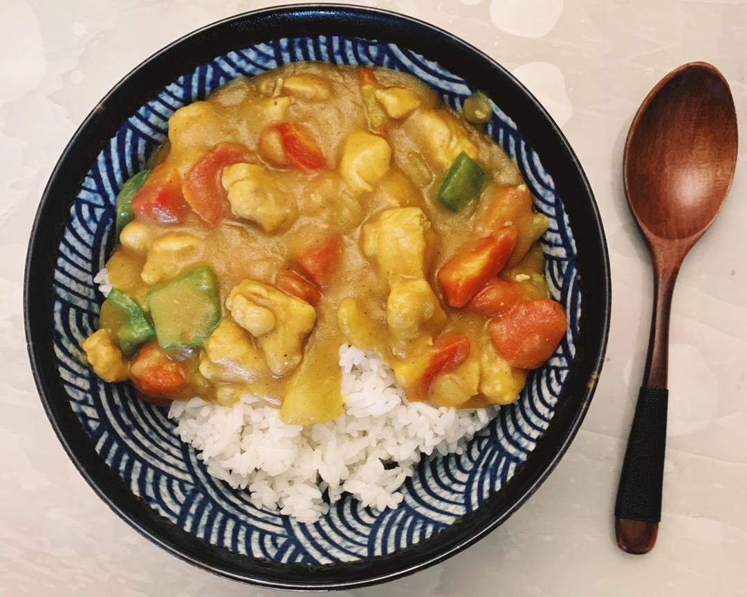 咖喱鸡肉饭的做法