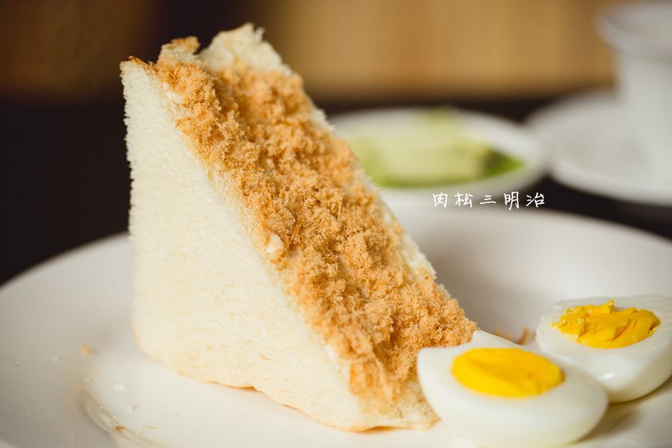 迷你肉松火腿三明治