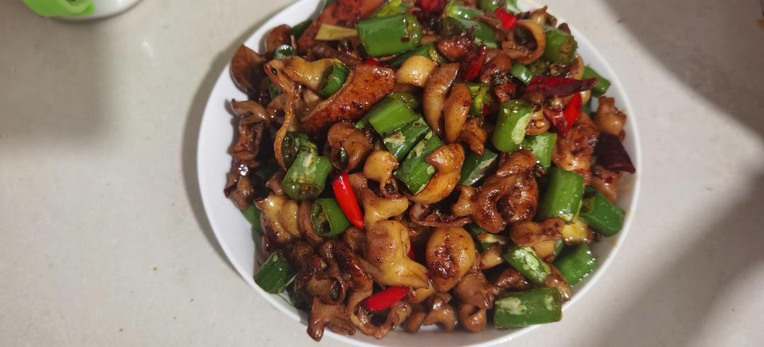 🔥干煸肥肠这样做，实在是太香了，好吃到停不下来😄