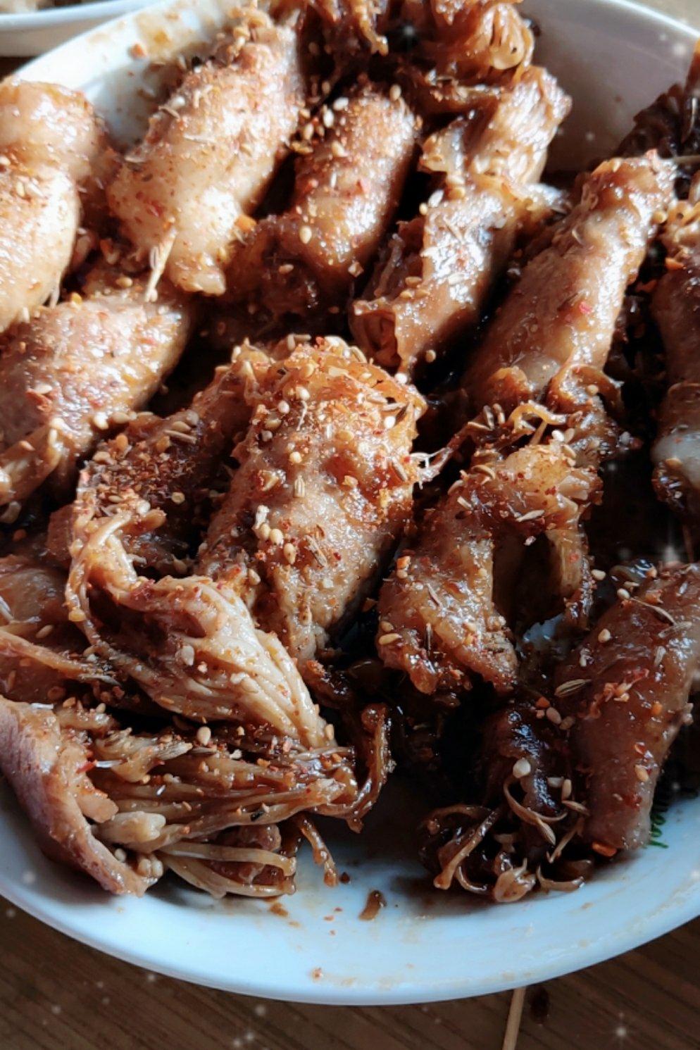 *ㄝ帝*做的炸培根金针菇