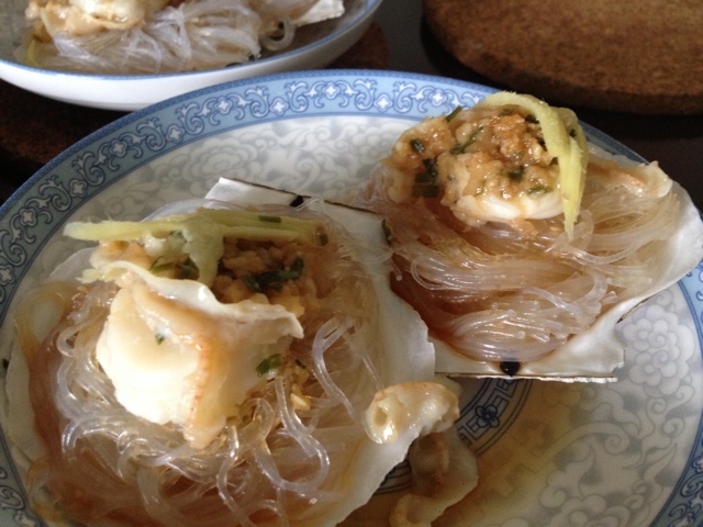 蒜蓉粉丝蒸扇贝