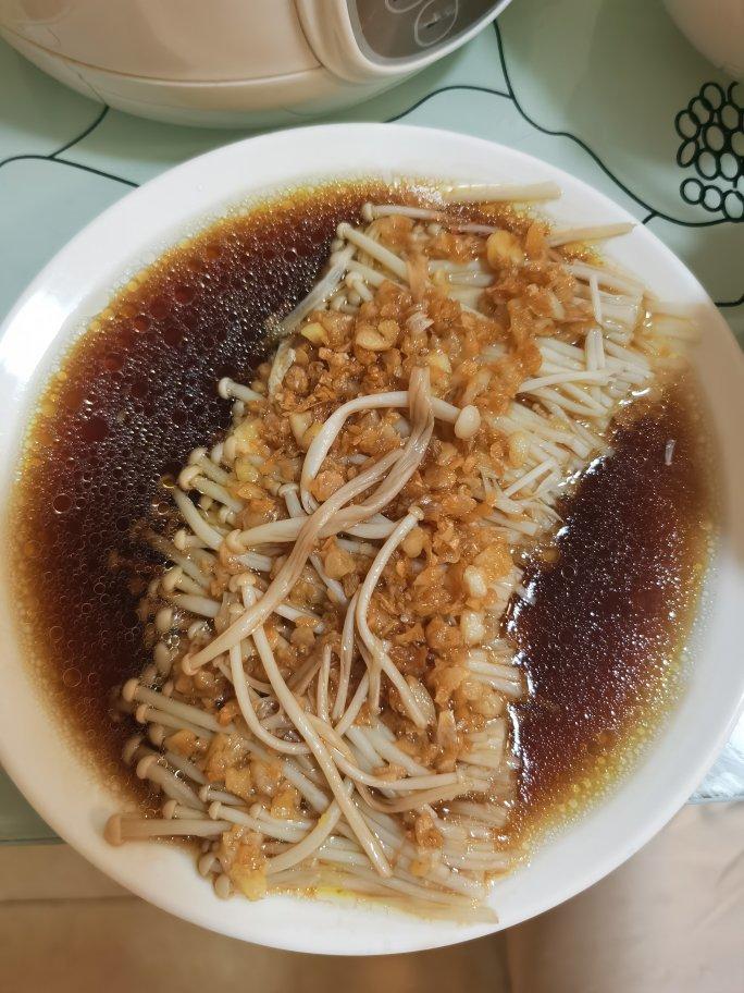 蒜蓉蒸金针菇