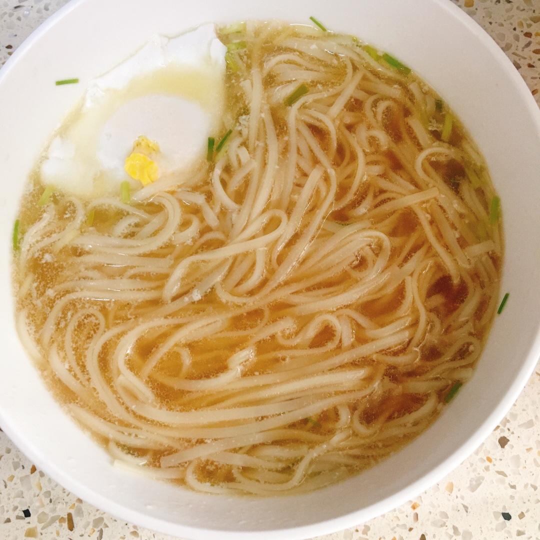 快手早餐-酱汤面，汤都喝光