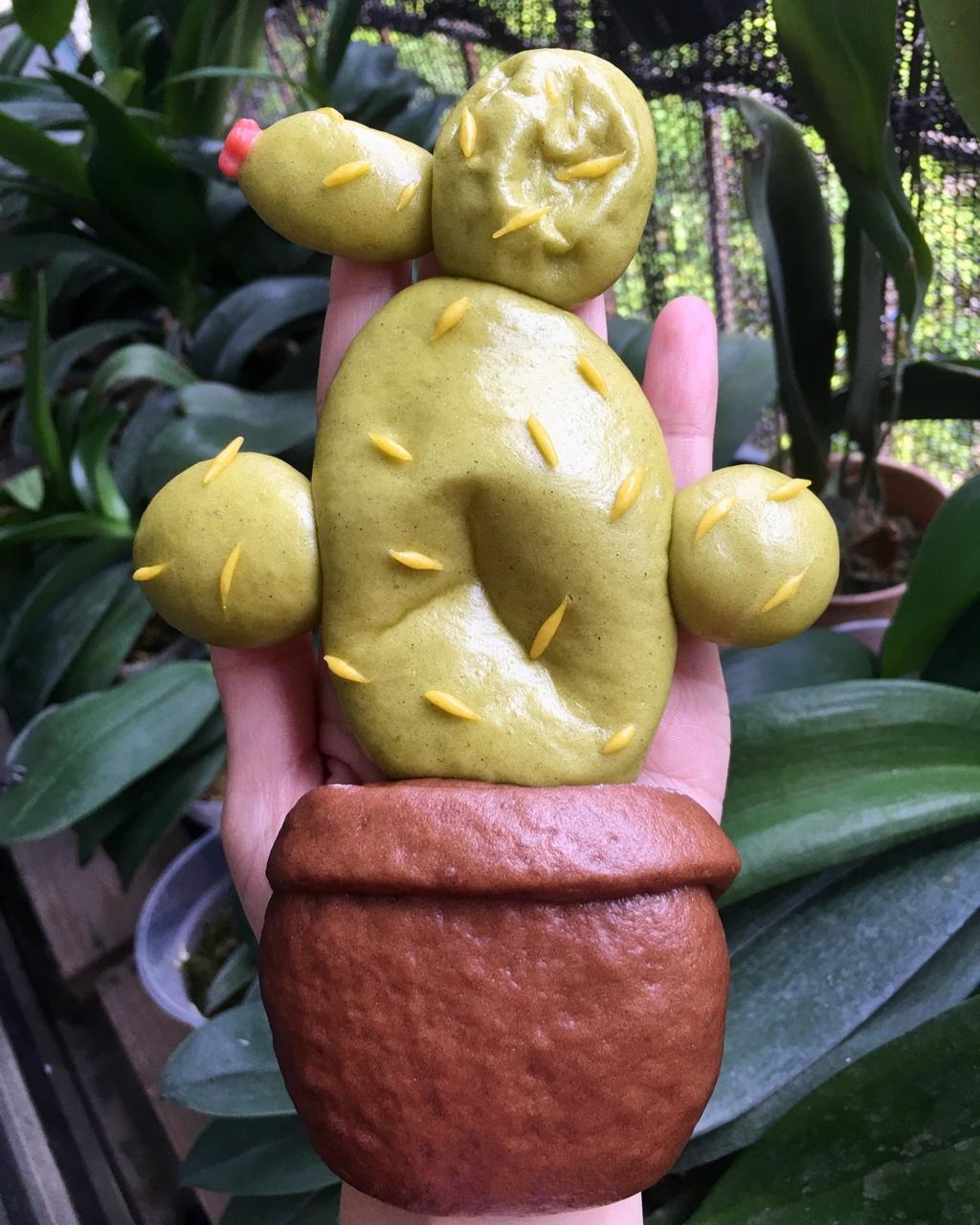 吃草系列LOVE--小清新仙人掌造型馒头L