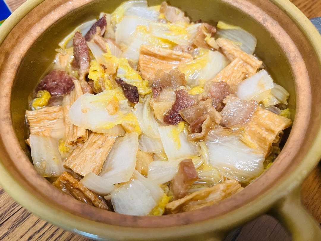 白菜腐竹煲