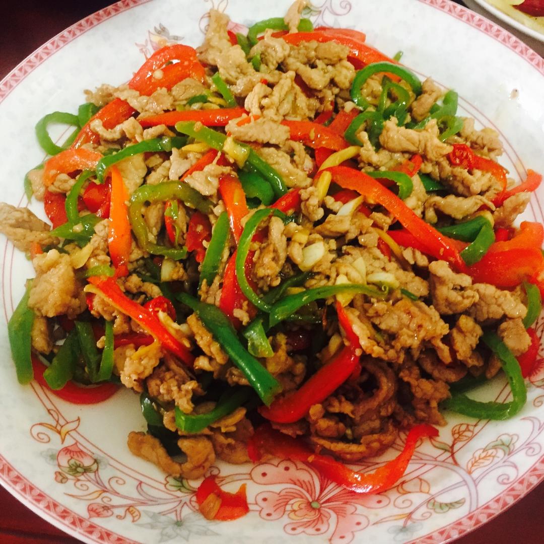 青红椒炒肉丝👨‍🍳