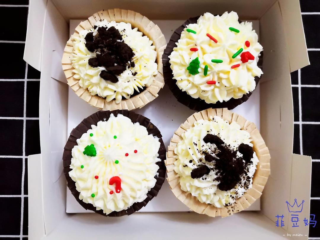 芝士香提奶油纸杯蛋糕 cup cake烘焙甜品 麦mai烘焙工作室